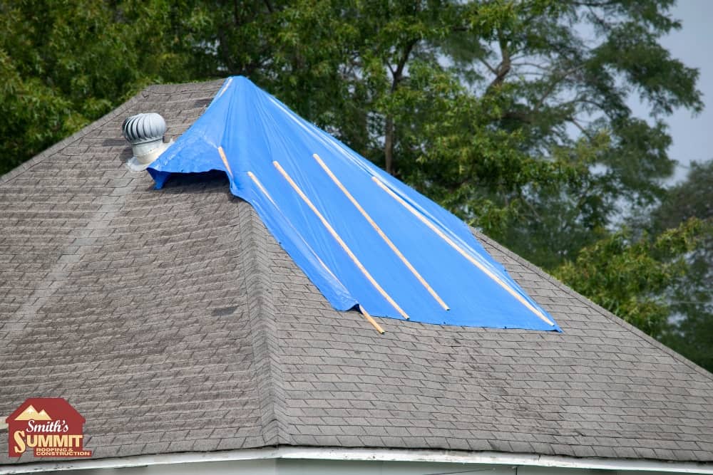 Emergency Roof Tarping - Smith's Summit Roofing and Construction